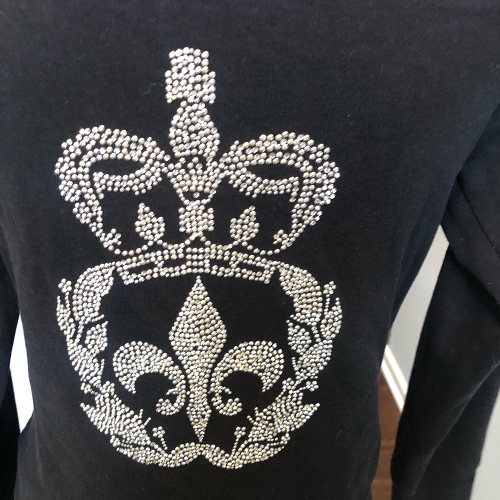 Romeo & Juliet Couture zip hoodie with bling. Sz M